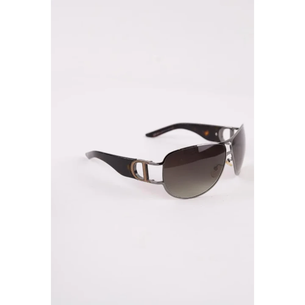 Dior Vintage Pre-owned Fabric sunglasses Brown Dames