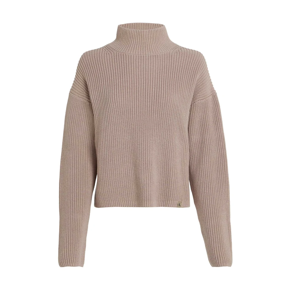 Calvin Klein Jeans Stijlvolle Sweaters Collectie Beige Dames
