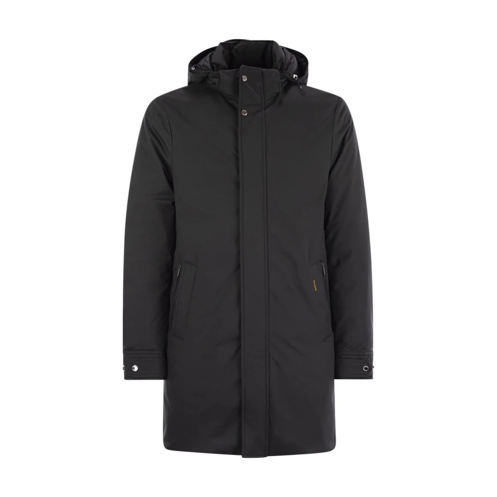 Moorer Men's Blue Smooth Duster - Down Coats - 3XL - Coats