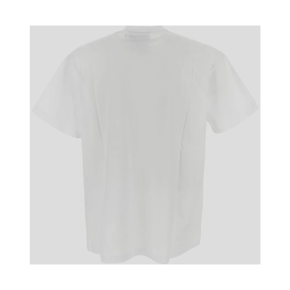 Versace Jeans Couture Katoenen Logo T-Shirt White Heren