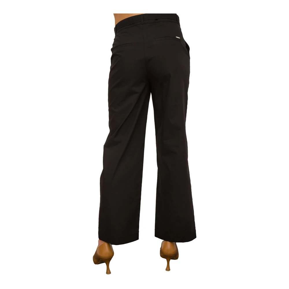 Liu Jo Zwarte Jewel Regular Broek Black Dames