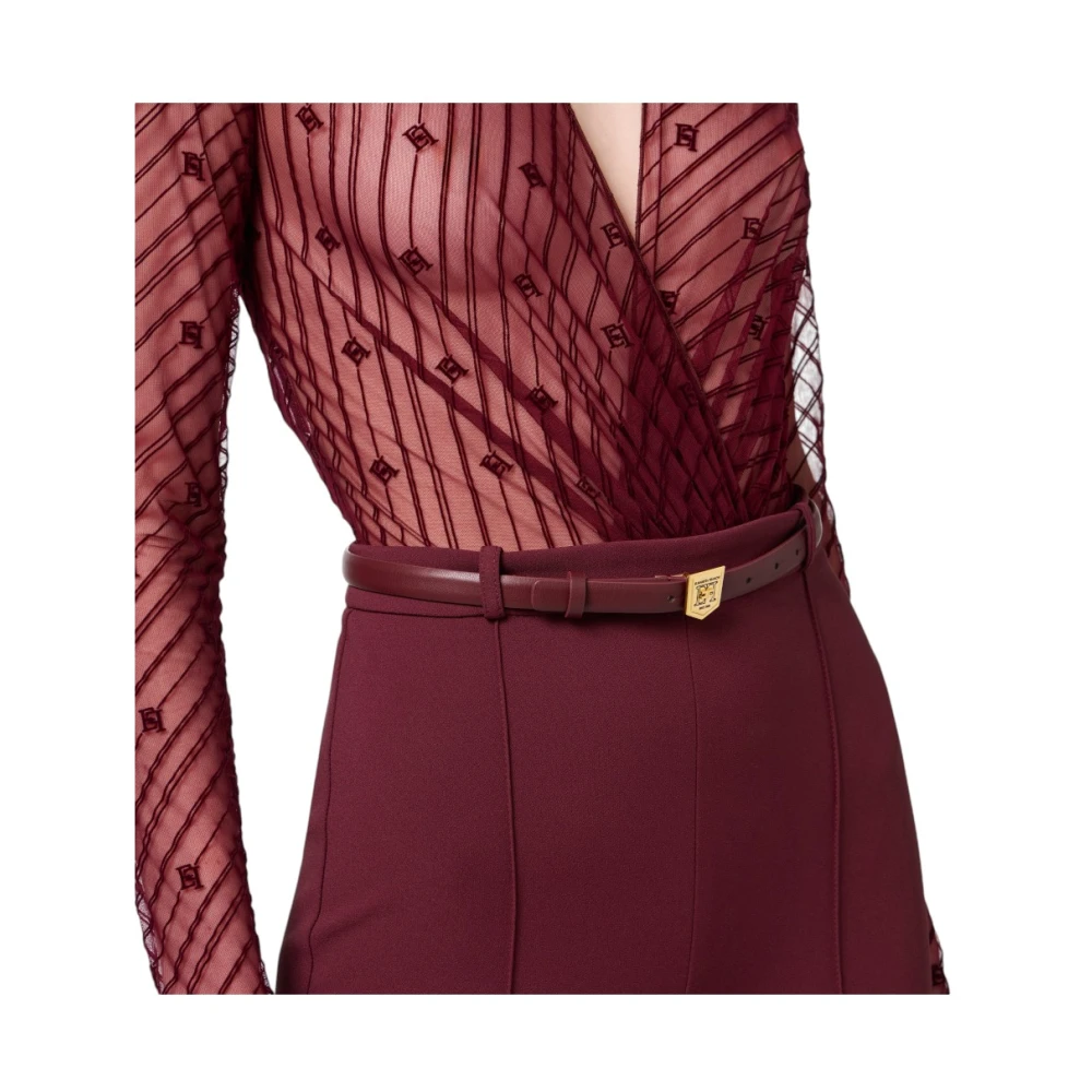Elisabetta Franchi Stijlvolle Jumpsuit voor Vrouwen Red Dames