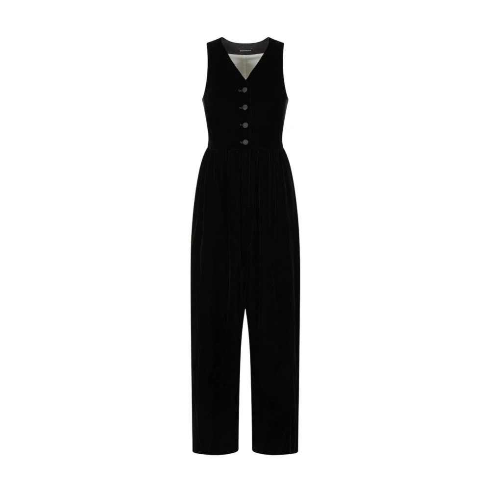 Emporio Armani Damen Schwarz Jumpsuits & Playsuits, K, Sgröße: