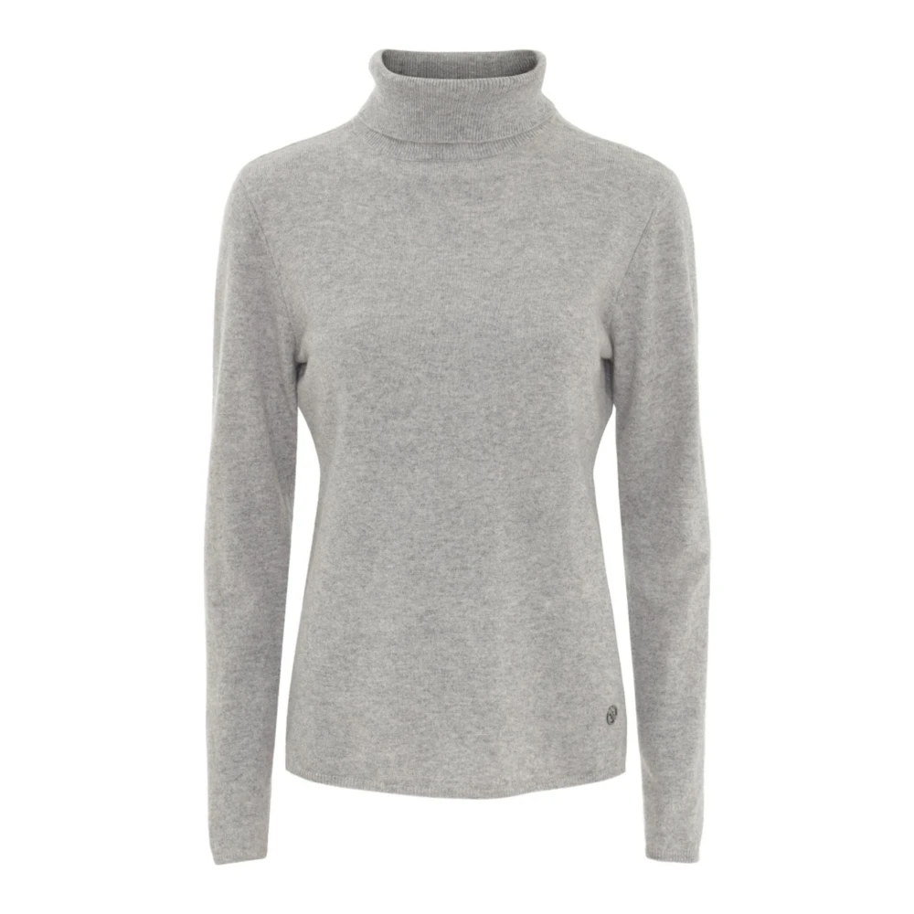 Btfcph Women's Gray Cashmere Turtle Neck Pullover - Turtlenecks - M - Knitwear