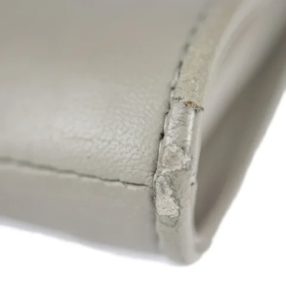 Bottega Veneta Vintage Pre-owned Leather pouches Beige Dames