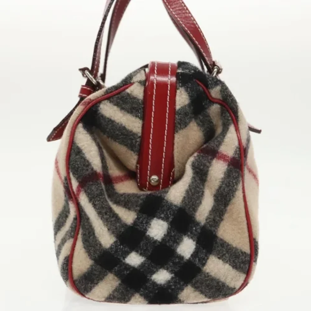 Burberry Vintage Pre-owned Canvas handbags Beige Dames