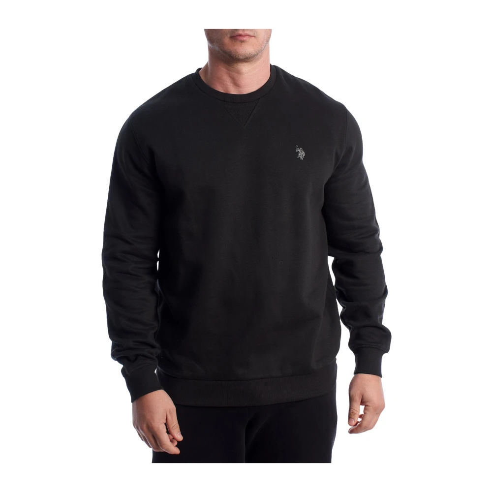 U.s. Polo Assn. Svart Crew Neck Sweatshirt