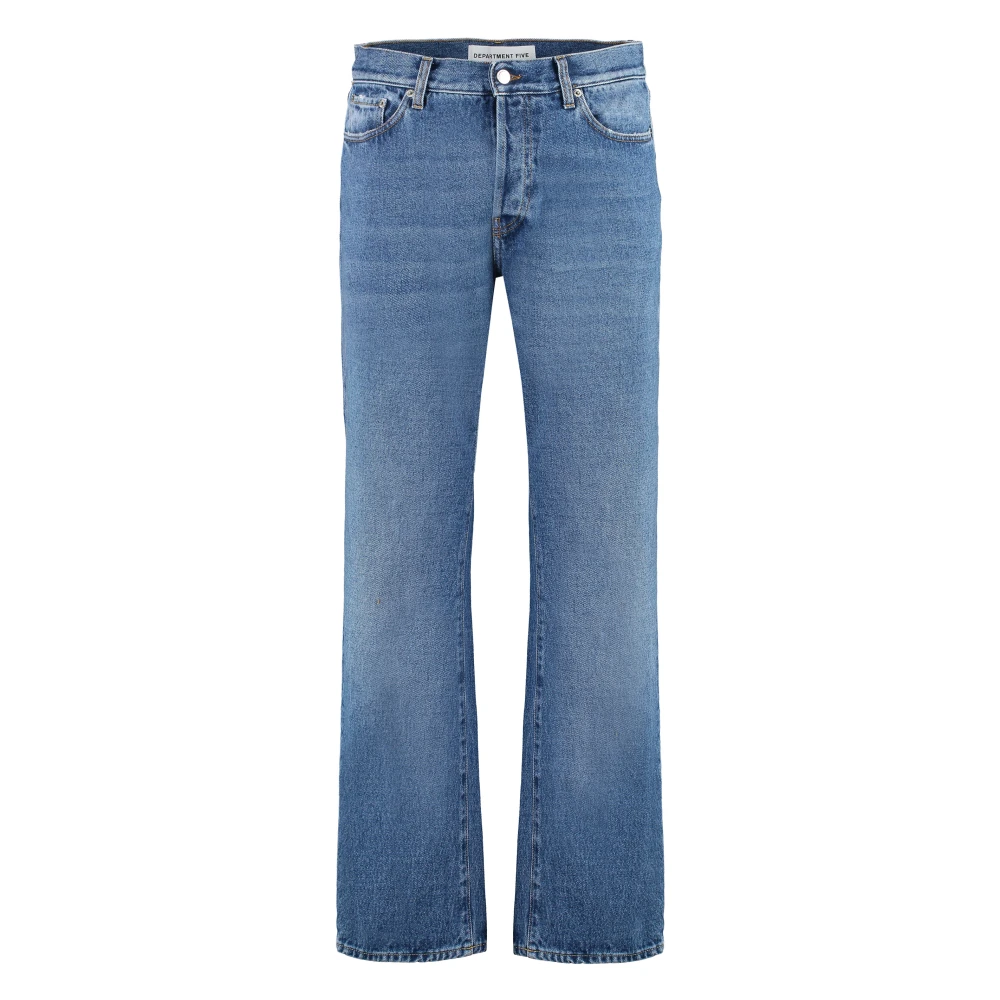 Department Five Straight-leg jeans met contraststiksels Blue Heren