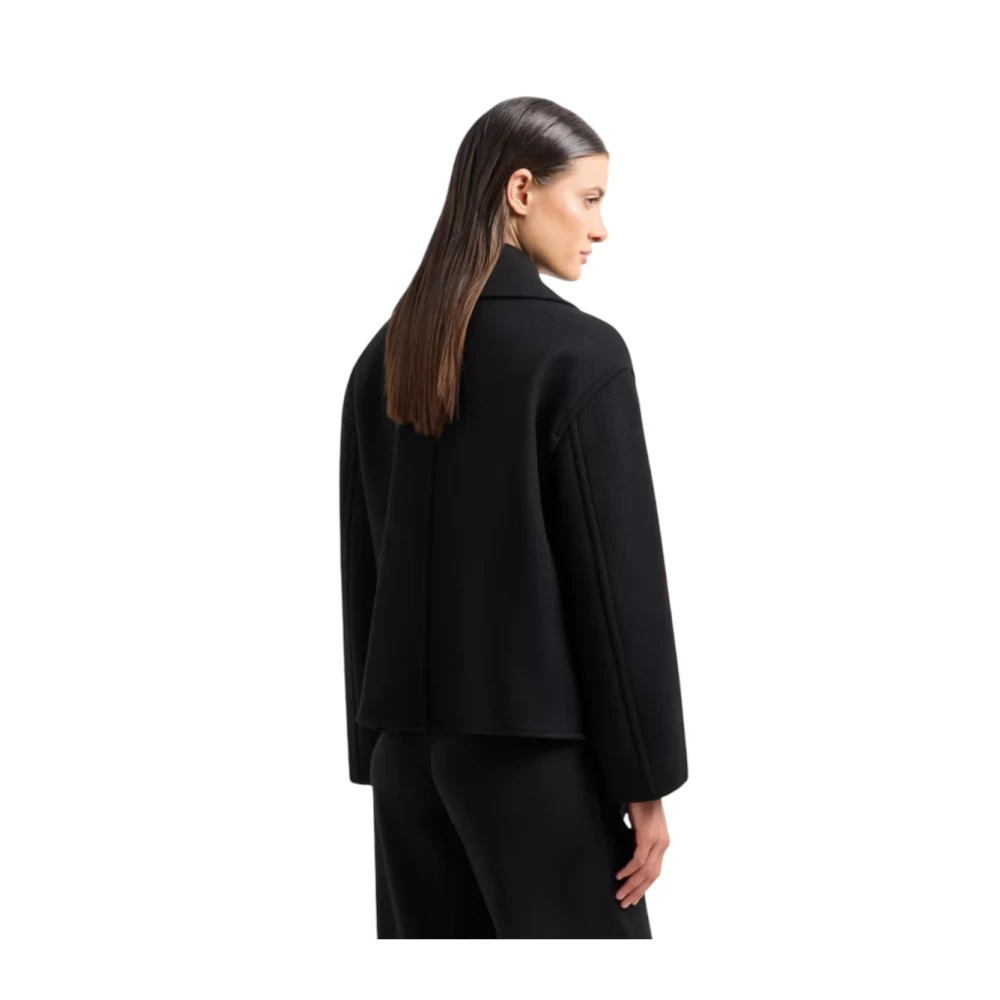 Emporio Armani Korte Jas Black Dames