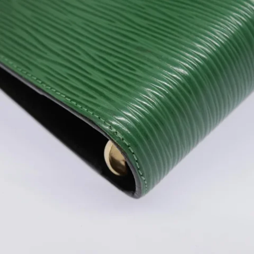 Louis Vuitton Vintage Pre-owned Leather home-office Green Dames