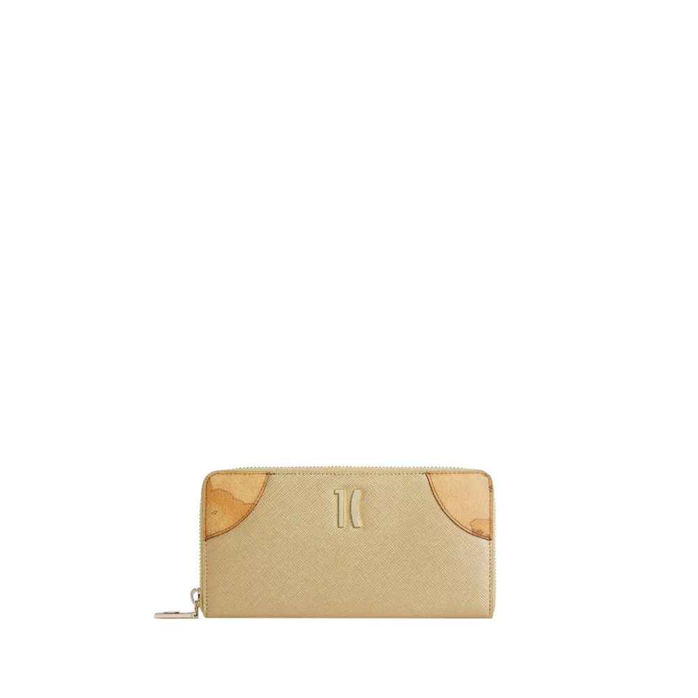 Alviero Martini 1a Classe Gouden Flash Portemonnees Elegant Luxe Accessoire Yellow Dames