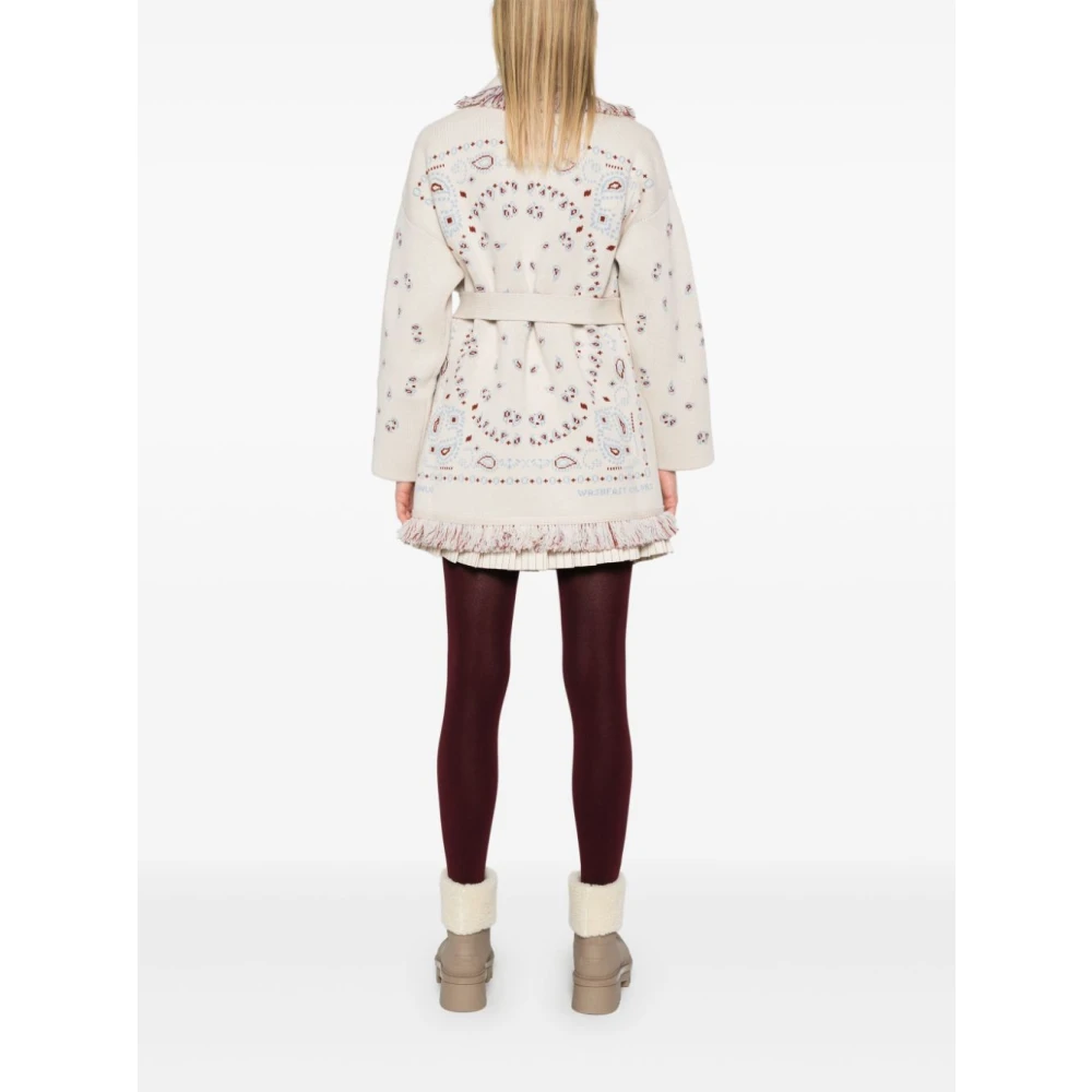 Alanui Beige Bandana Patroon Vest Beige Dames