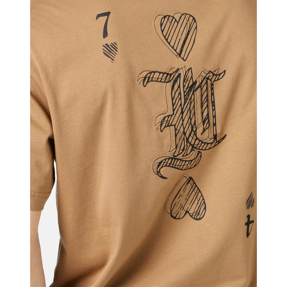 Iceberg T-shirt met korte mouwen met prints en borduursels Brown Heren