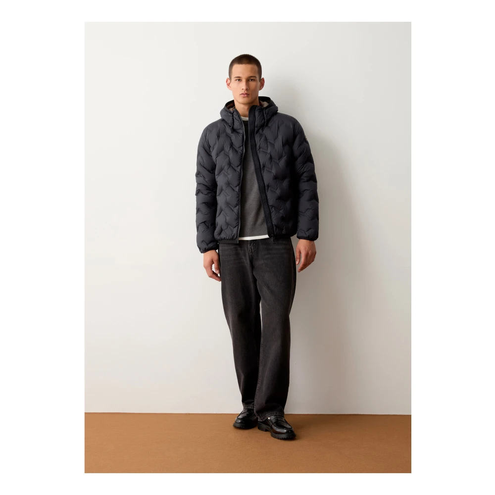 Colmar Zwarte winterjas met ritssluiting Black Heren