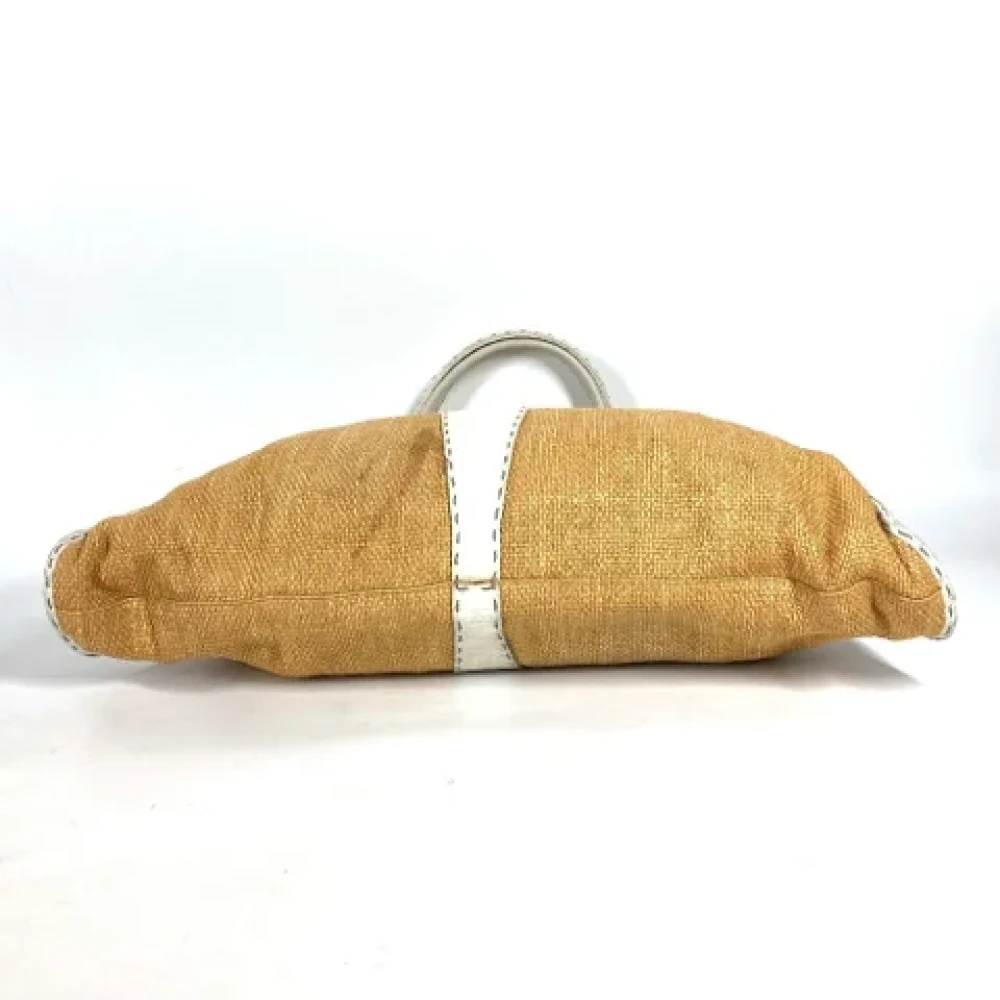 Fendi Vintage Pre-owned Fabric fendi-bags Beige Dames