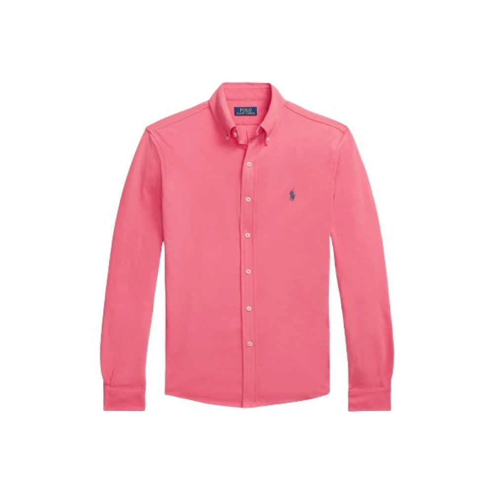 Polo Ralph Lauren Klassiek Polo Gebreid Overhemd Red Heren