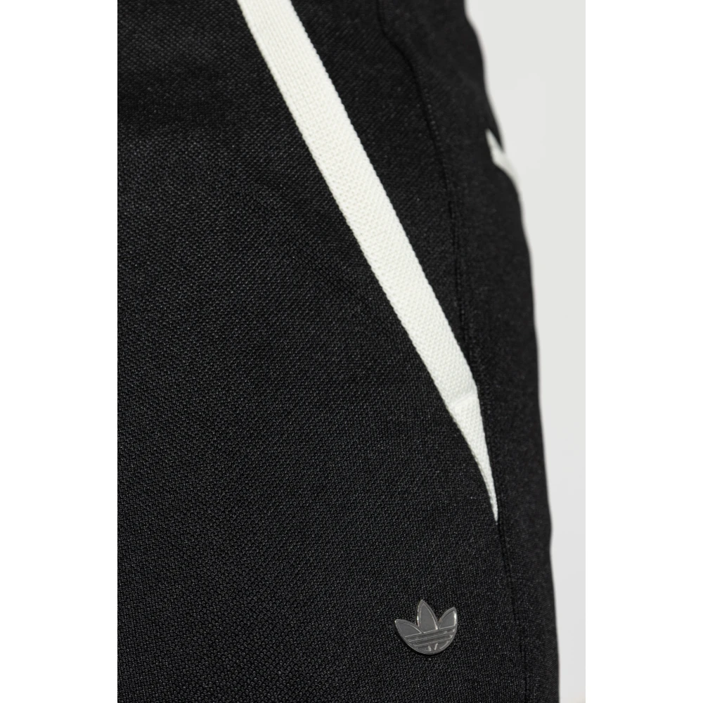 adidas Originals Broek met logo-vormige applicatie Black Heren