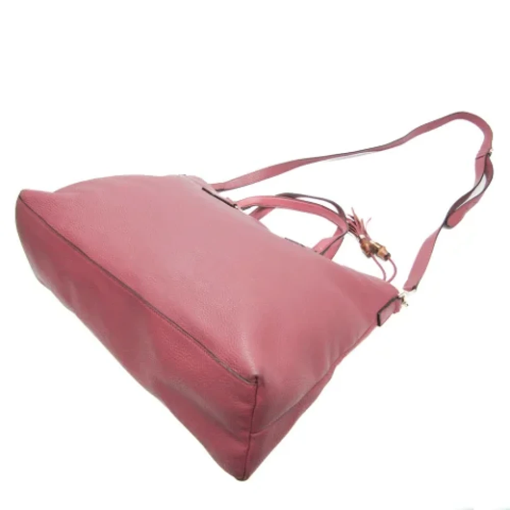 Gucci Vintage Pre-owned Leather gucci-bags Pink Dames
