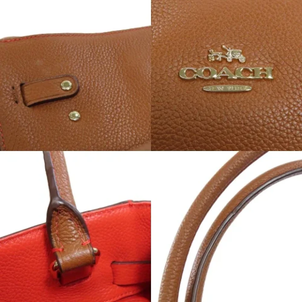 Coach Pre-owned Leather handbags Brown Dames