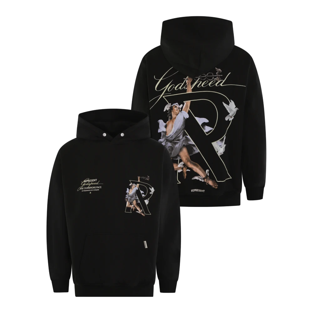 Represent Hermes Hoodie Black Heren