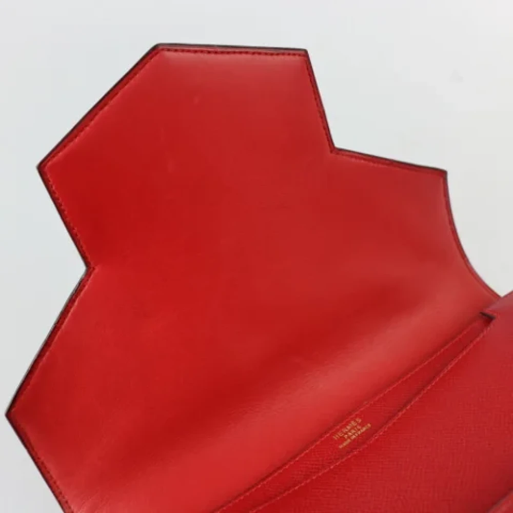 Hermès Vintage Pre-owned Fabric clutches Red Dames