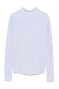 chemise-en-coton-a-rayures-bleues-avec-logo