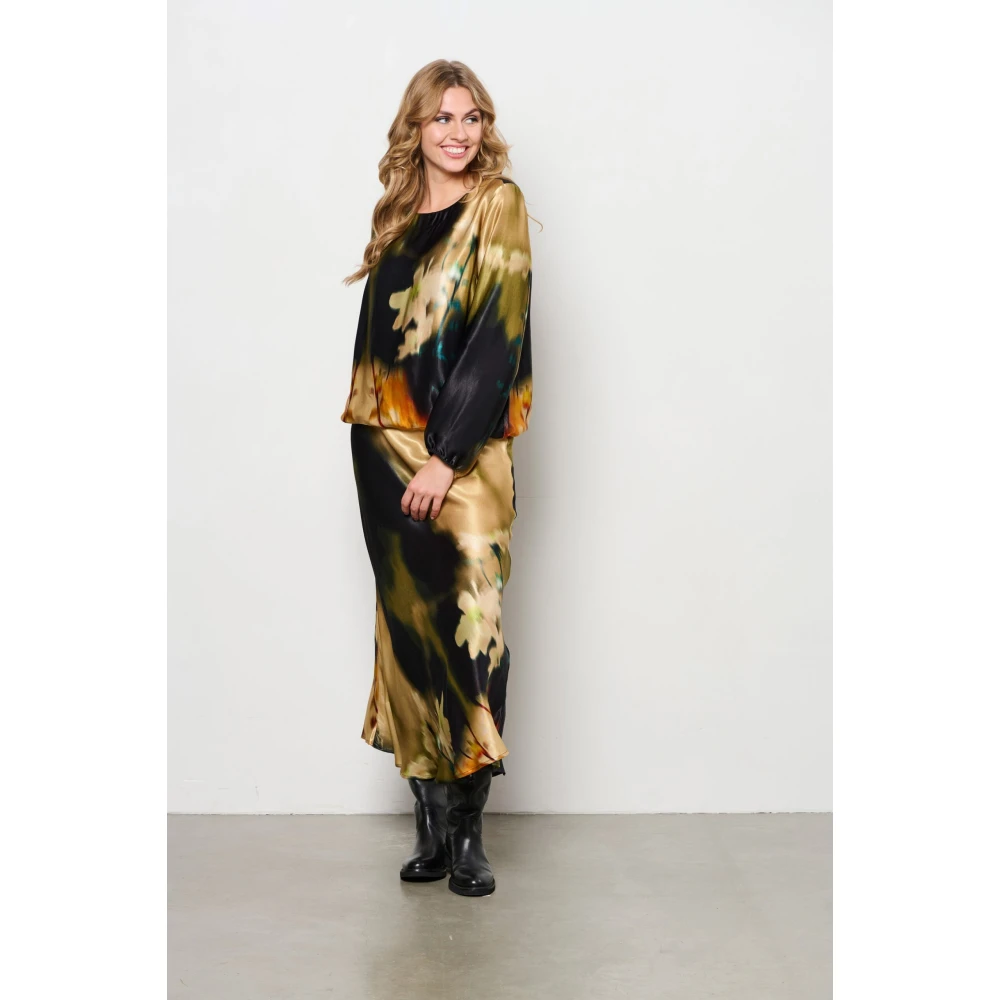 &Co Woman Bloes met lange mouwen en ruches Multicolor Dames