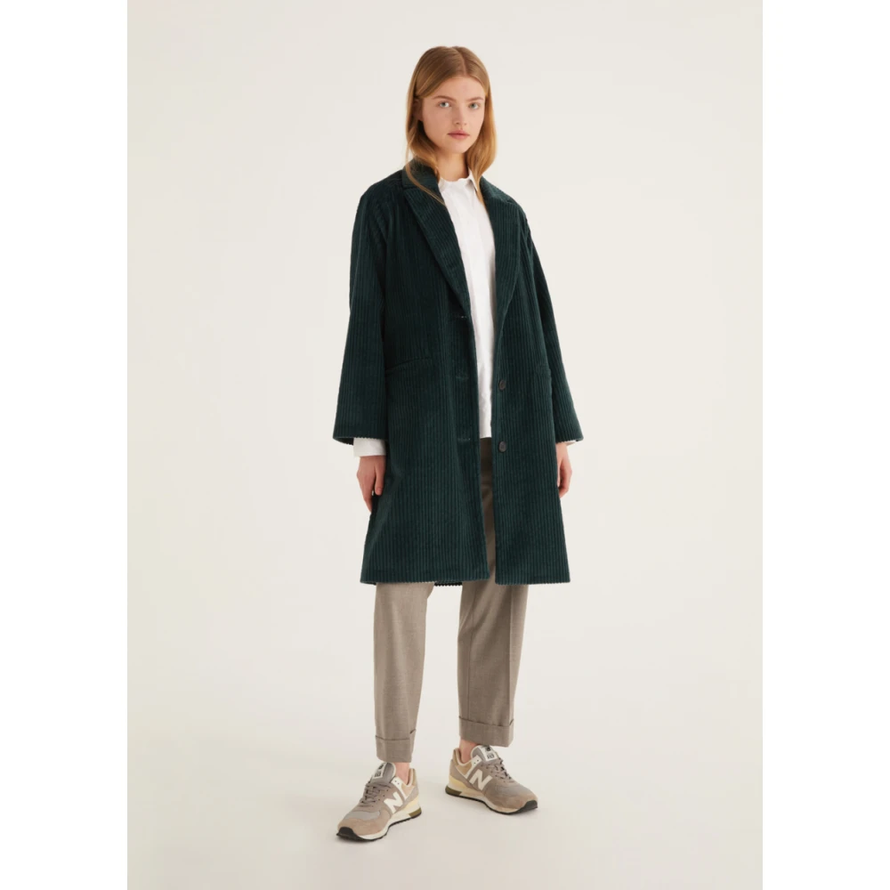 Rosso35 Stretchstof broek met manchet en elastische taille Gray Dames