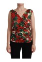 elegant-v-neck-geranium-print-tank-top