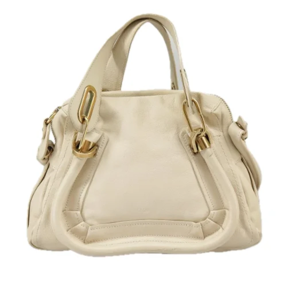 Chloé Pre-owned Leather handbags Beige Dames