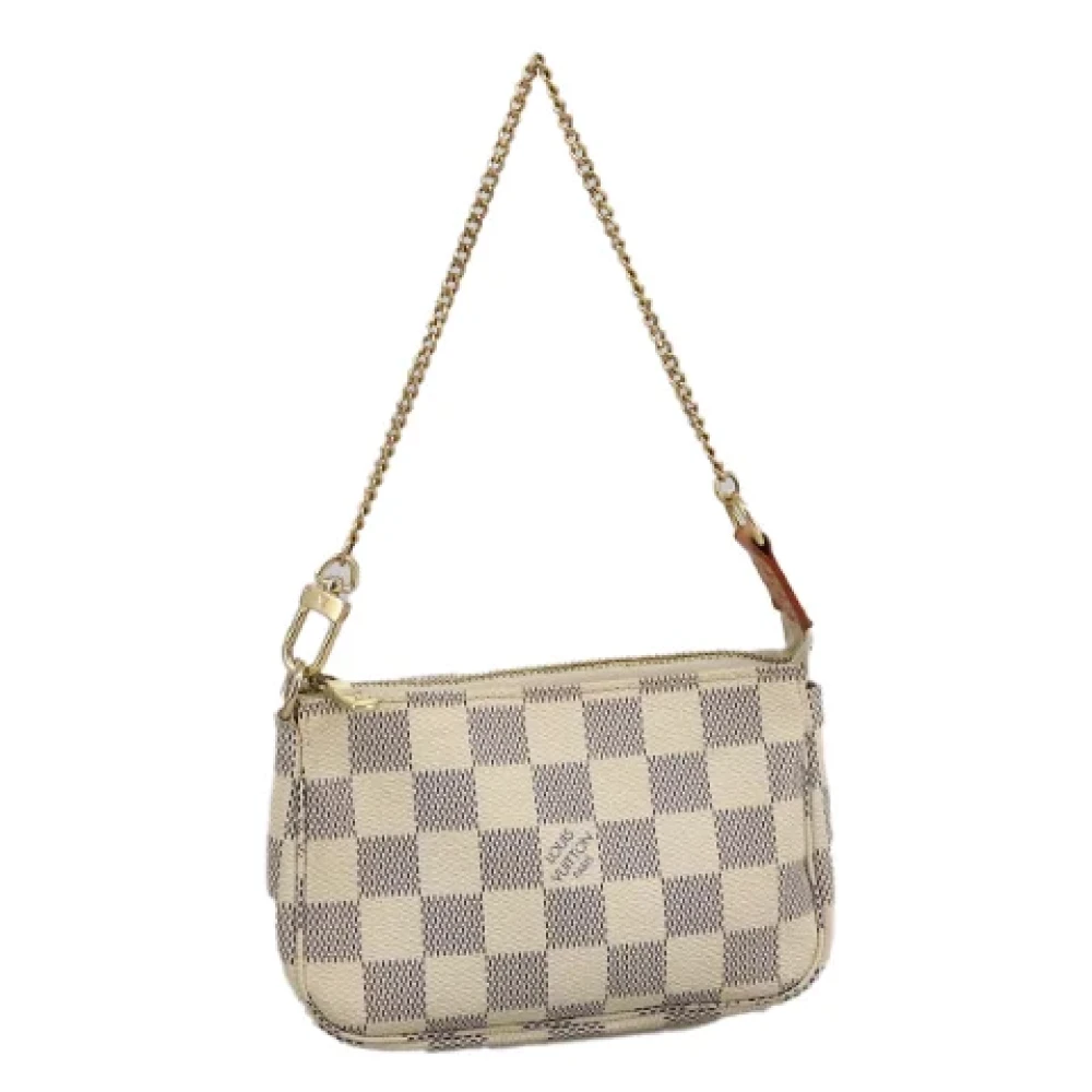 Louis Vuitton Vintage Pre-owned Canvas pouches Beige Dames