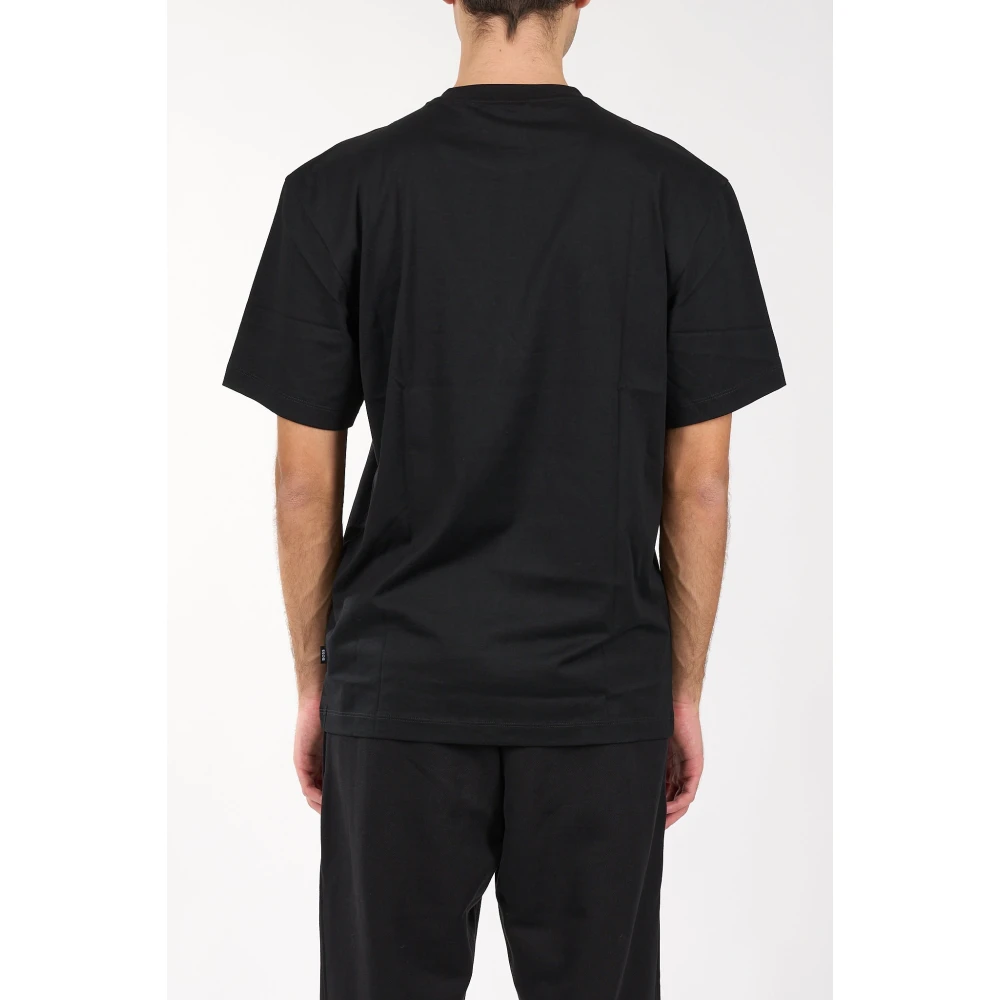 Hugo Boss Katoenen Grafisch T-shirt Black Heren