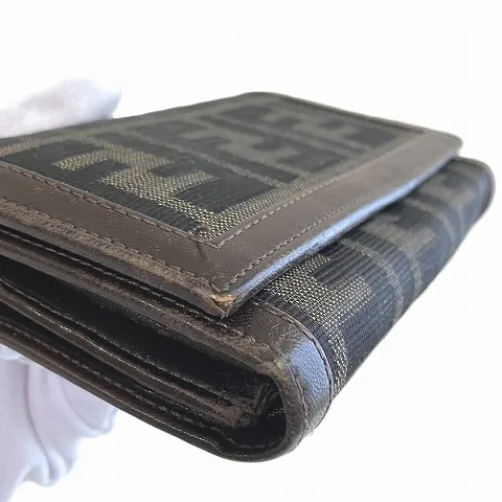 Fendi Vintage Pre-owned Canvas wallets Brown Dames