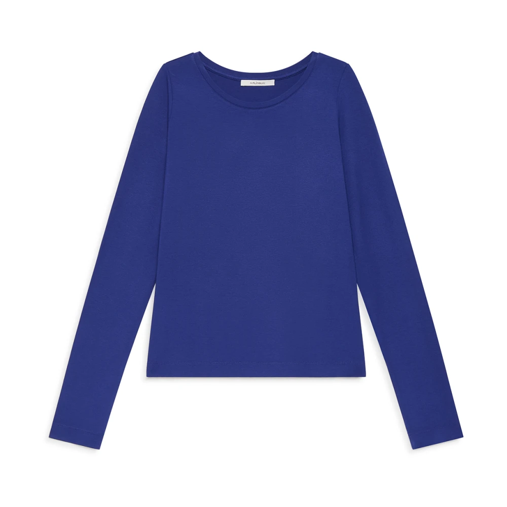 Maliparmi Zachte Jersey T-Shirt Blue Dames