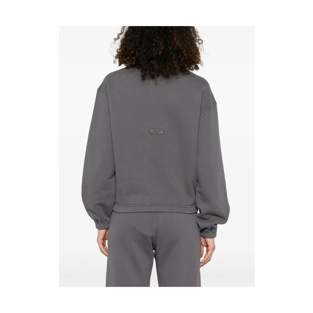 Autry Antracietgrijze Sweater met ronde hals Gray Dames