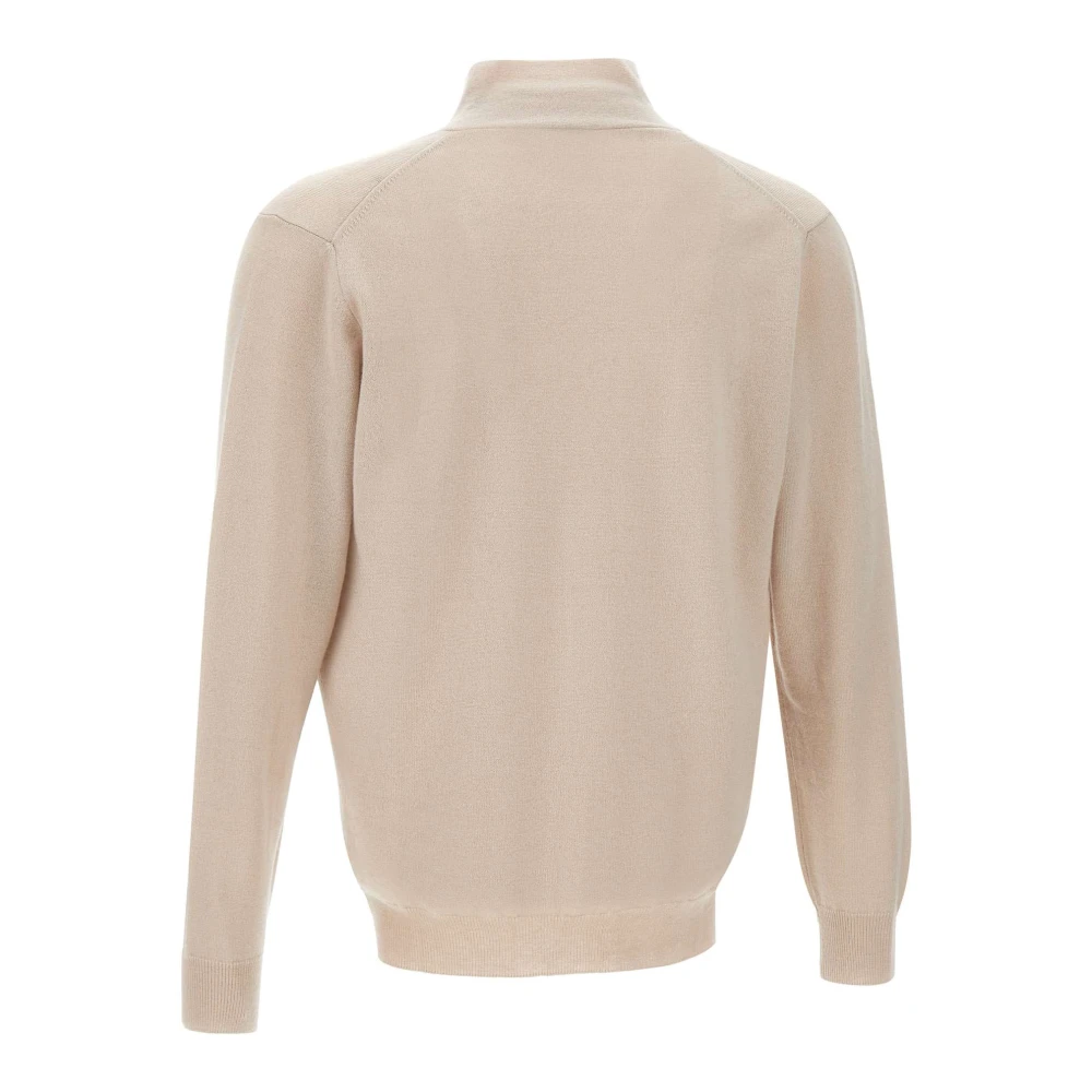 Kangra Merino Wol Vest Zandkleur Beige Heren