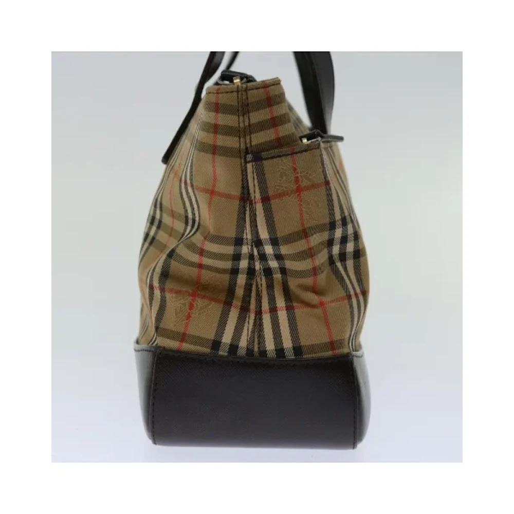 Burberry Vintage Pre-owned Canvas handbags Beige Dames