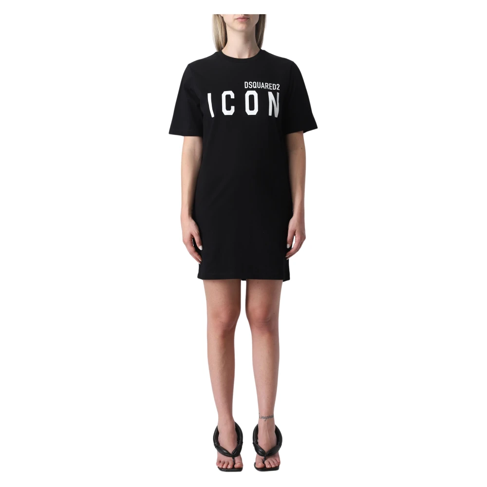 Dsquared2 Women's Black Short Day Dress