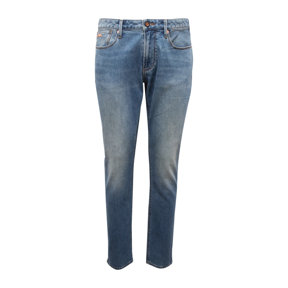 Armani Blå Slim Emporio Byxor
