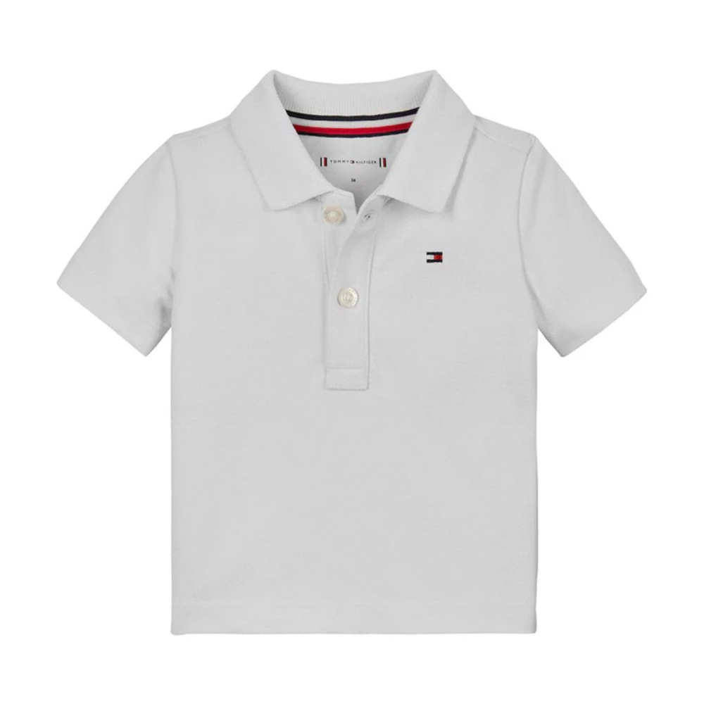 Tommy Hilfiger Unisex White Essential Flag Polo