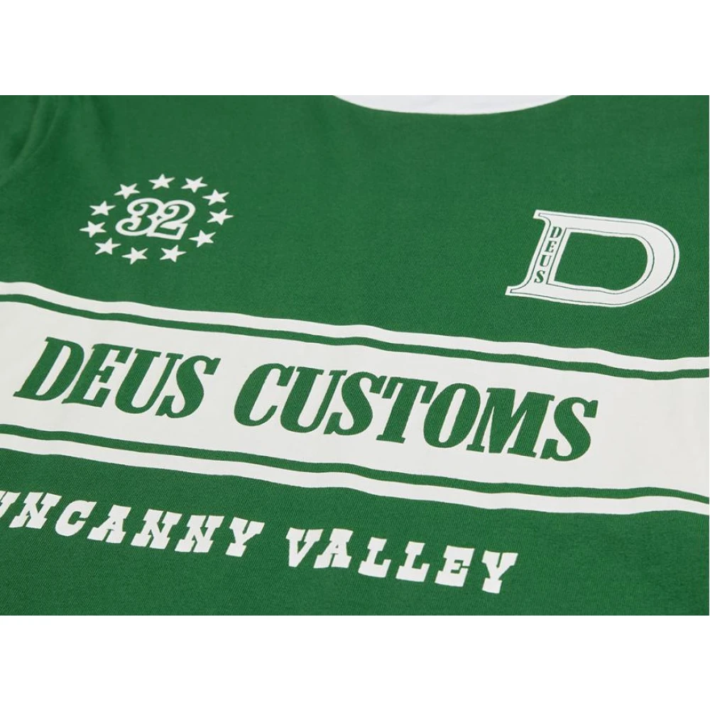 Deus Ex Machina Groene Longsleeve Tee Boxy Fit Green Heren