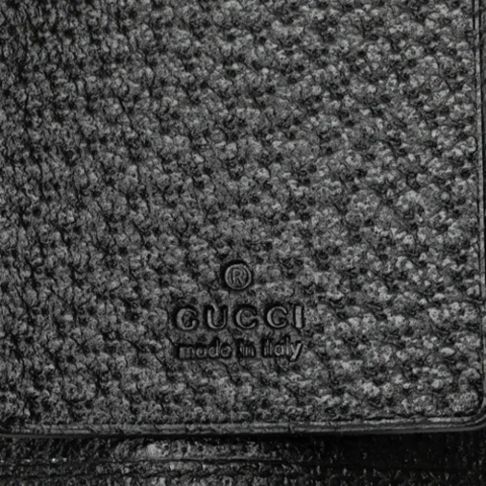 Gucci Vintage Pre-owned Leather key-holders Black Dames