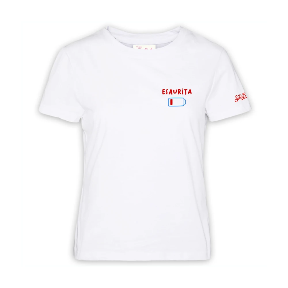 MC2 Saint Barth Witte T-shirts en Polos Emilie White Dames