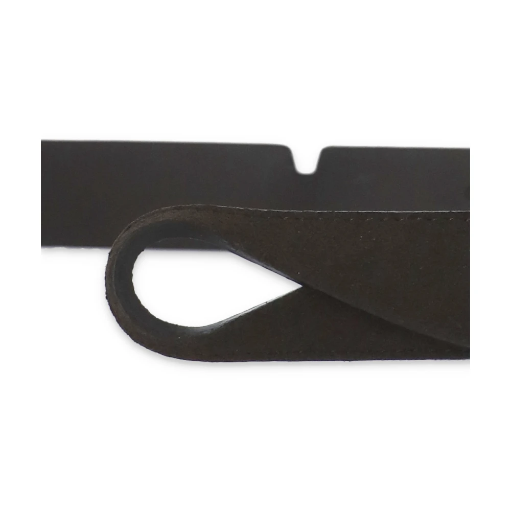 Orciani Bruin Suède Leren Schuifring Riem Brown Heren