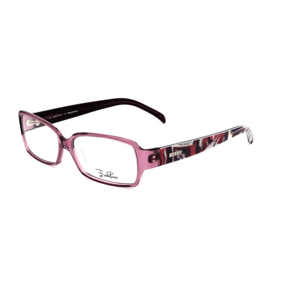 EMILIO PUCCI Paarse plastic damesmontuur met wijzerplaat Purple Dames