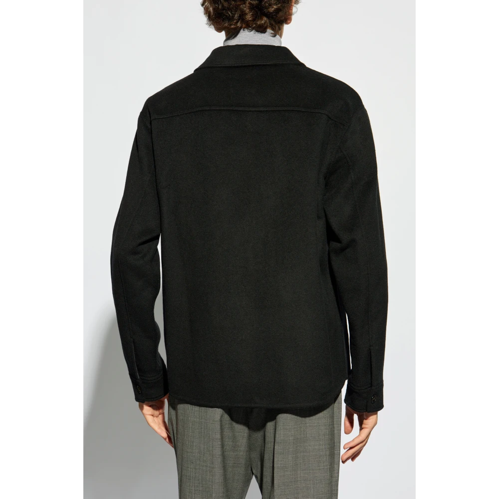 Theory Wollen jas van Black Heren