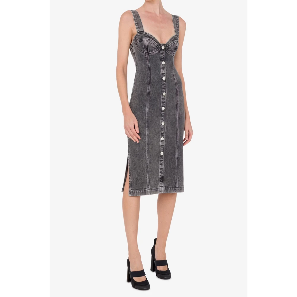 Moschino Grijze Jurken voor Vrouwen Gray Dames