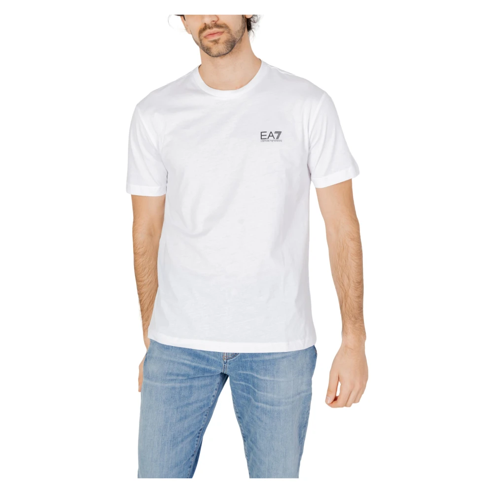 Emporio Armani EA7 Herr T-shirt Vår/Sommar Kollektion White, Herr