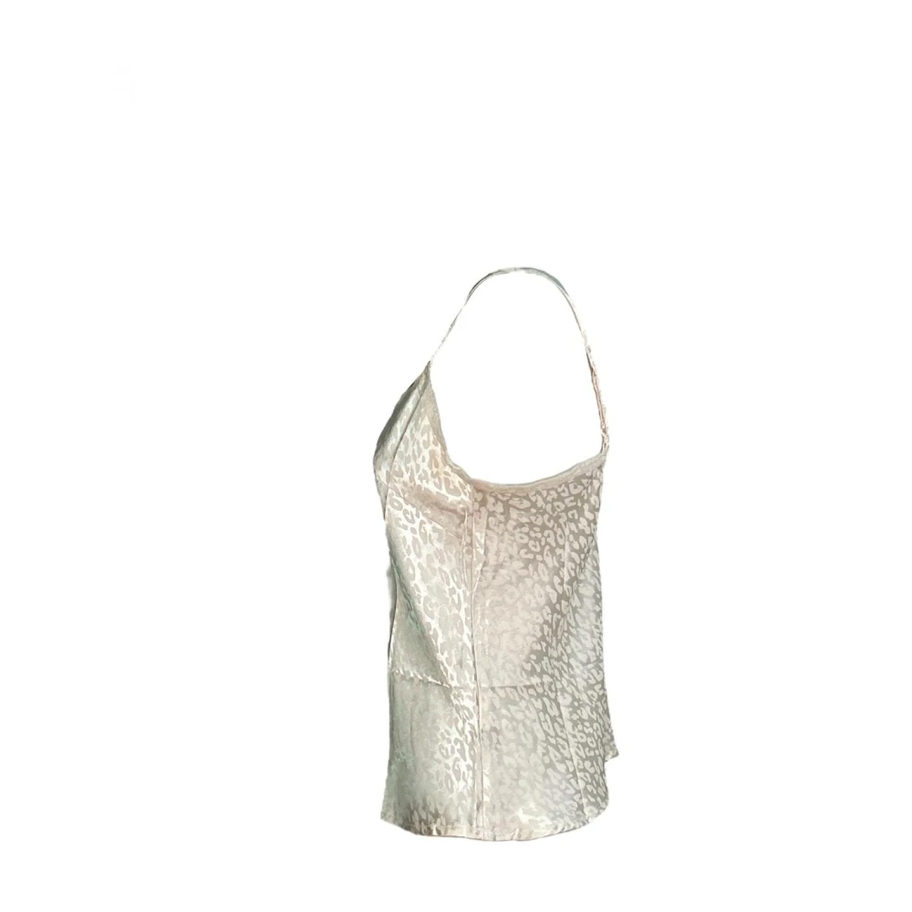 Molly Bracken Witte Polyester Tanktop Beige Dames