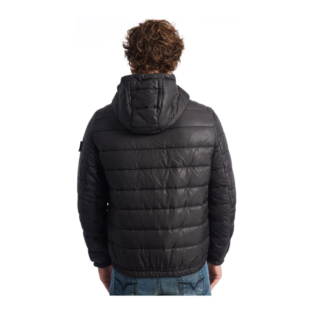 Baldinini Gewatteerde Korte Jas Tijdloze Elegantie Black Heren